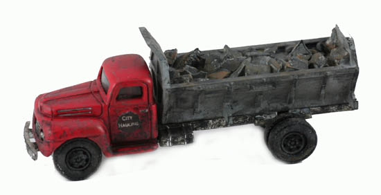 HO Scale Built Up Rock Hauling Quarry Truck Loaded Finished, LAYOUT 