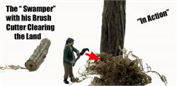 MTS LLC O Scale Logging Figure – "The Tree Topper Or High Climber" – 1/48 Scale, Pre-Built & Painted